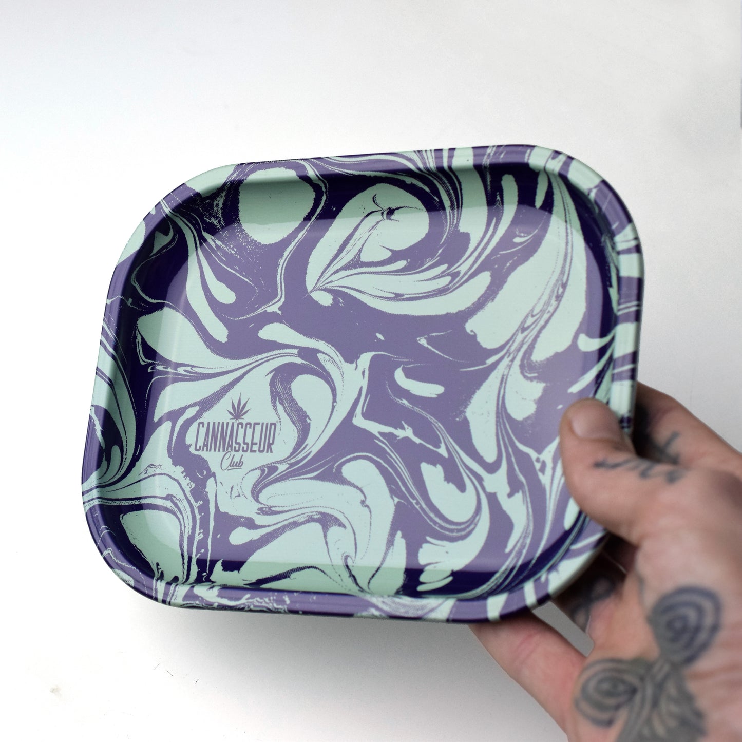Rolling Tray, design 'liquid' - Cannasseur Club®