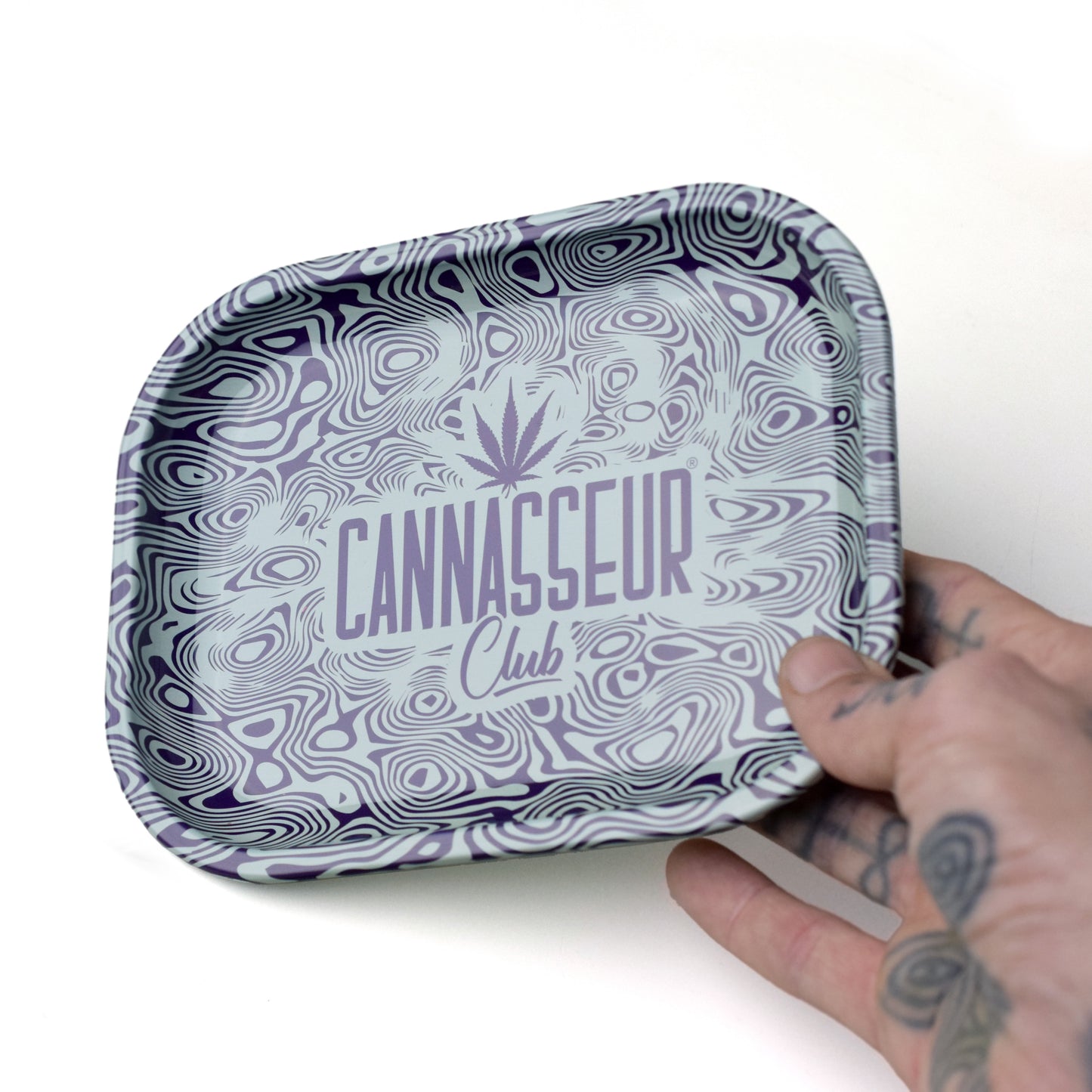 Rolling Tray, design 'trippy' - Cannasseur Club®